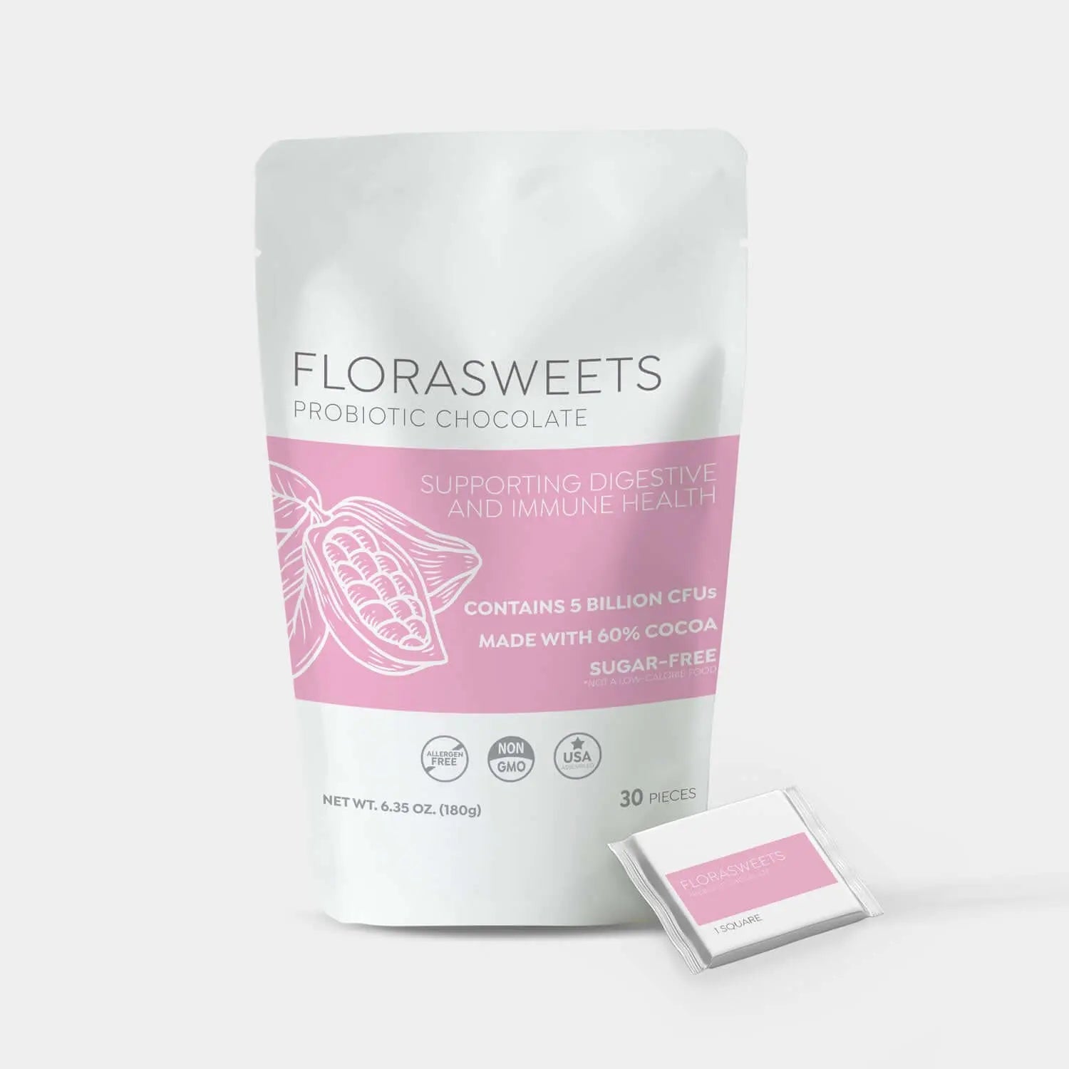 Florasweets Probiotic Chocolate 5 Billion CFU