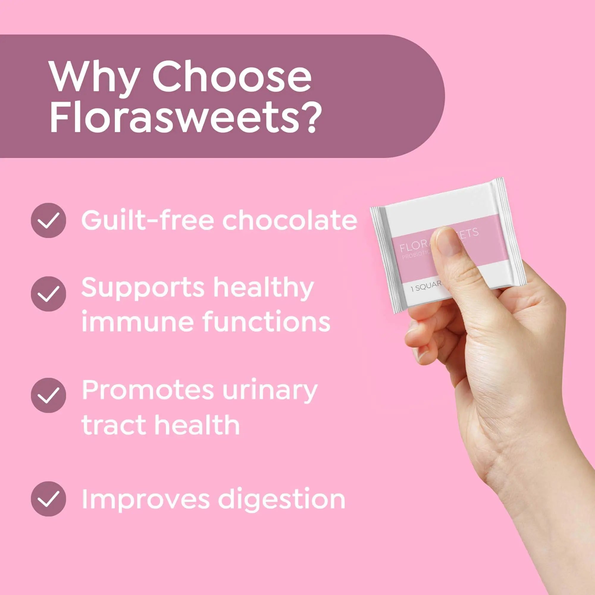 Florasweets Probiotic Chocolate 5 Billion CFU