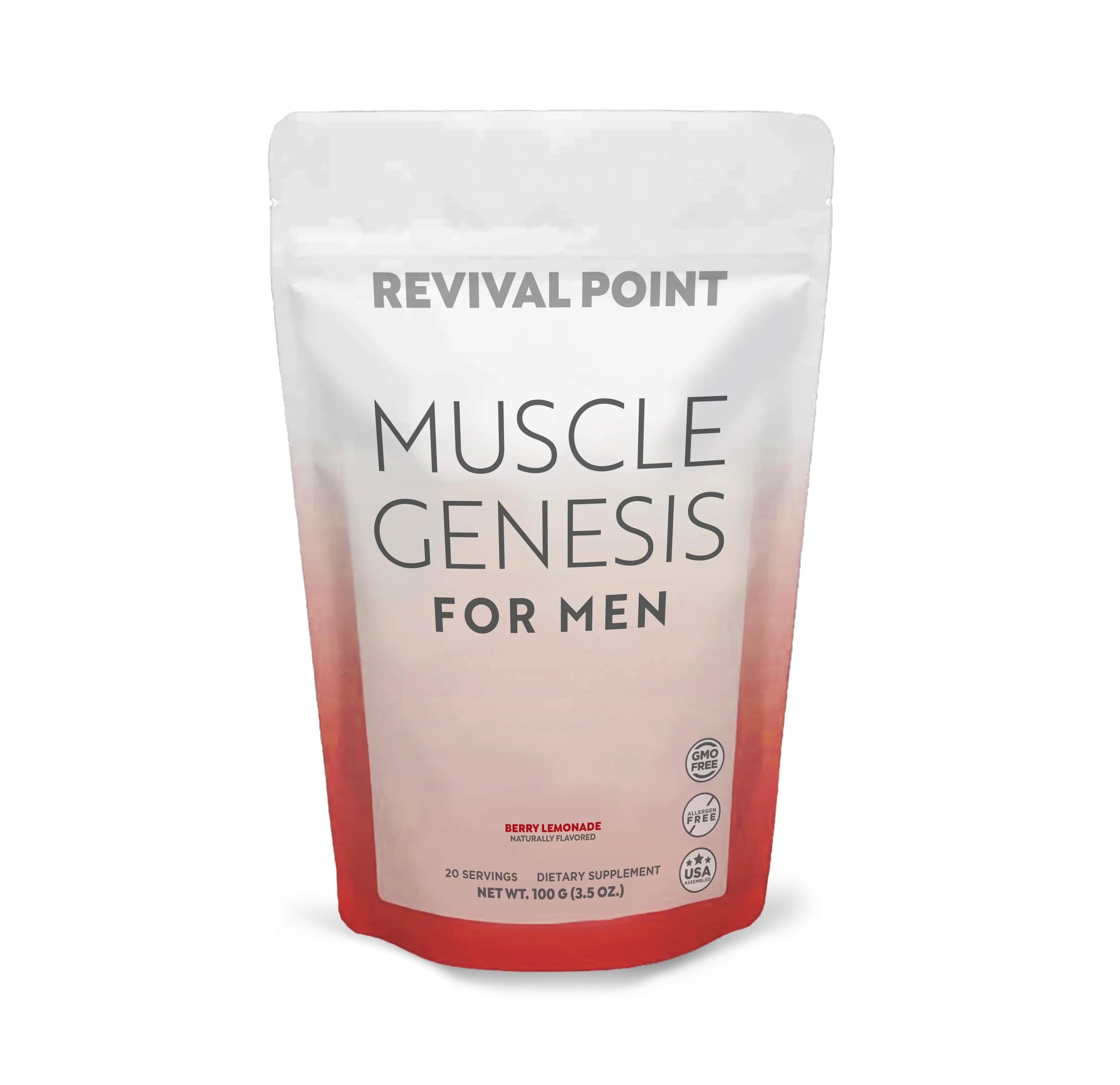 Muscle Genesis For Men HMB Supplement Front