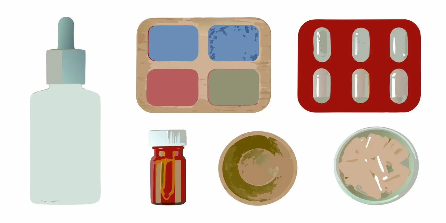 Best supplements for daily bowel movement in bottles, powders, and capsules.