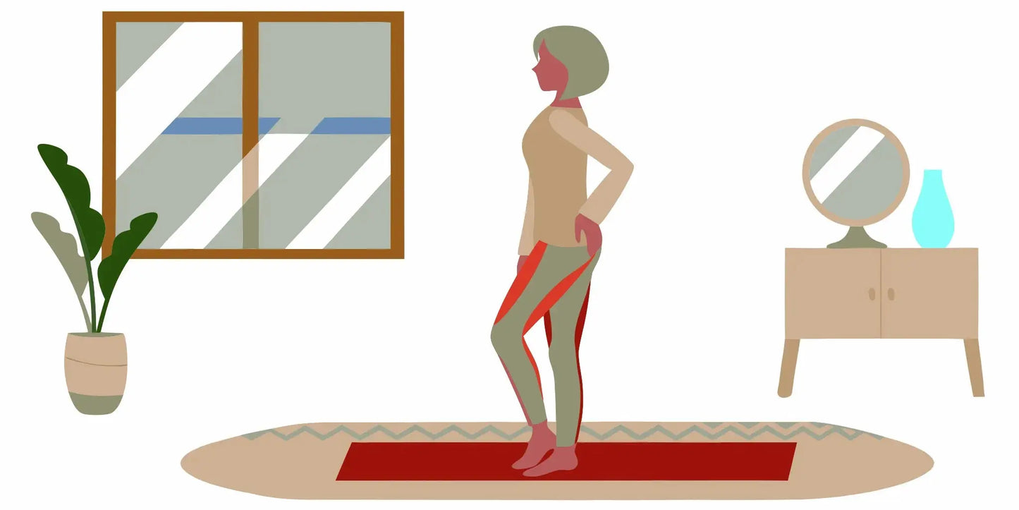 Woman over 50 supporting joint health with exercise and the best collagen.