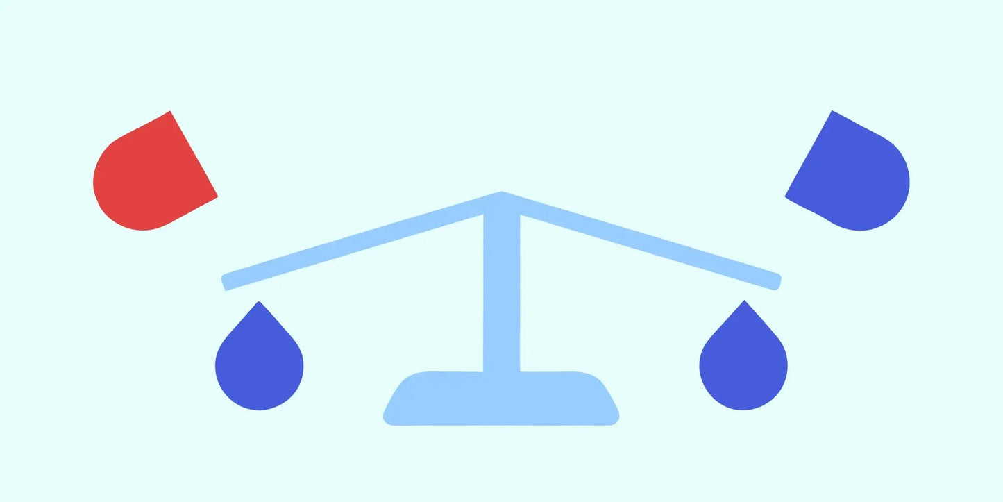 The best probiotics for pH balance shown as a perfectly balanced scale.