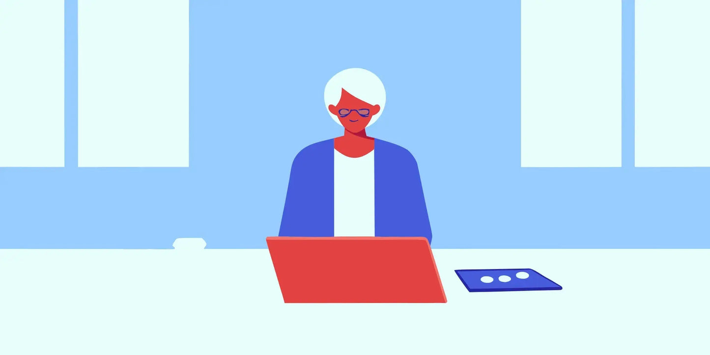 Older adult researching supplements for memory and focus for seniors.