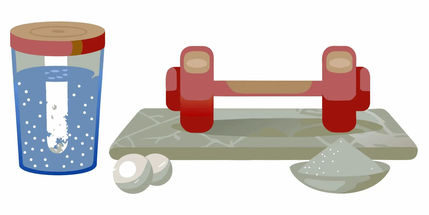 Best collagen supplements for skin tightening and weight loss, including powder, tablets, and a dumbbell.