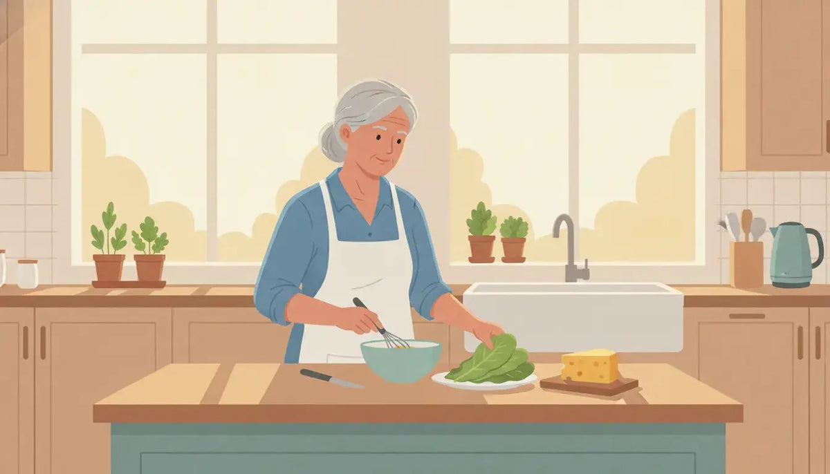 Vitamin K2 benefits for bone and heart health, shown through healthy foods and an older adult lifestyle