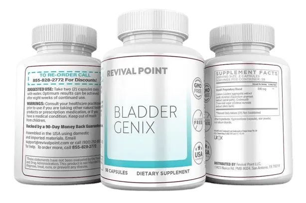 3 bottles of Bladdergenix with Urox 