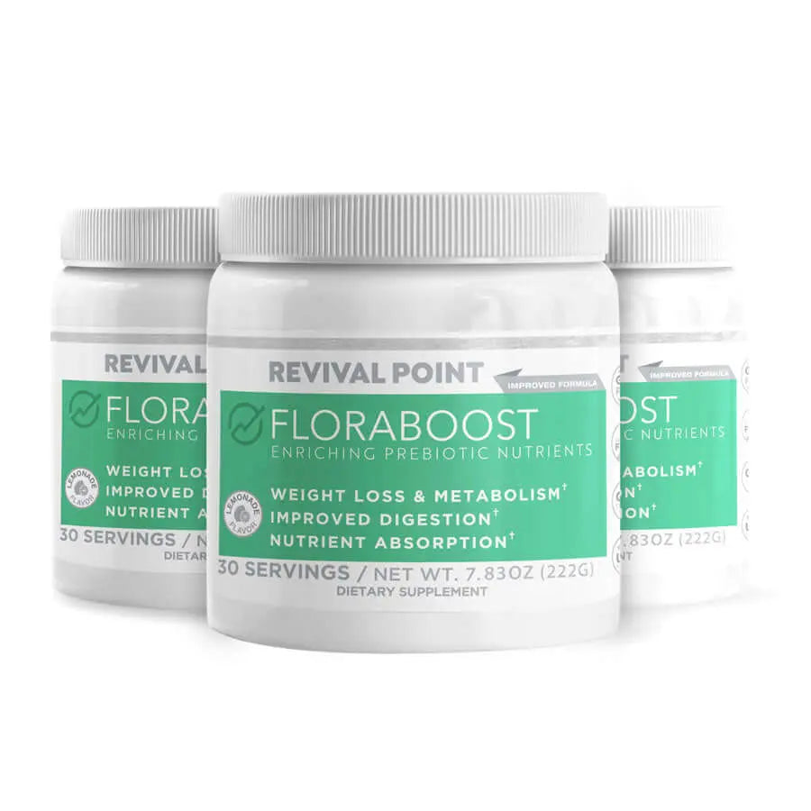 3 bottle supply Floraboost Prebiotic Powder - Revival Point™
