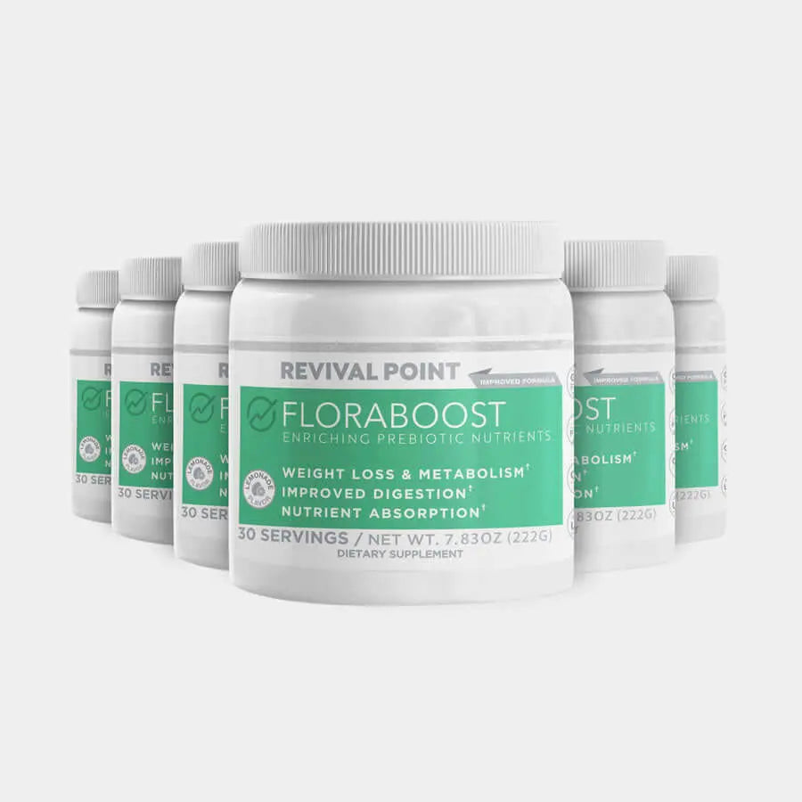 6 bottle supply Floraboost Prebiotic Powder - Revival Point™