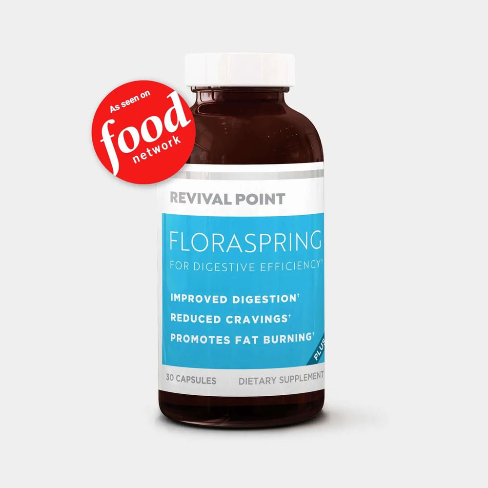 Floraspring Probiotic Bottle Food Network Logo